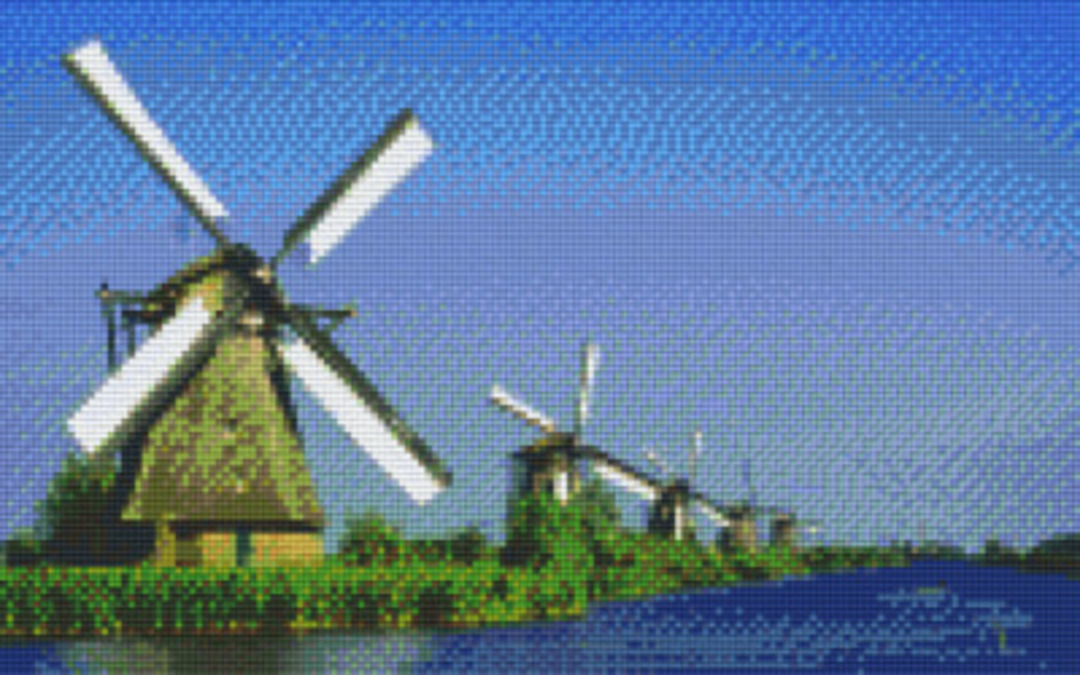 Mills Eight [8] Baseplate PixelHobby Mini-mosaic Art Kit image 0